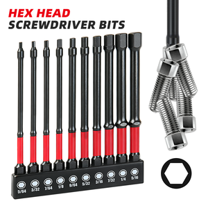 Puntas de Destornillador Hexagonales de Precisión S2 con Vástago Hexagonal de <span class=keywords><strong>1</strong></span>/4\", Puntas Magnéticas de 50 mm H1.5 H2 H2.5 H3 H4 - Product Image 3