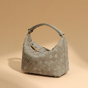 Của Phụ nữ túi xách bán buôn thời trang của phụ nữ túi xách tay handmade dệt Frosted Chất liệu dệt túi tiện dụng ăn trưa hộp dệt kim Túi - Product Image 2