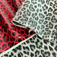 Tissu en cuir PU texturé à imprimé léopard, toucher doux, résistant à l'abrasion et aux déchirures, pour articles en cuir et vêtements