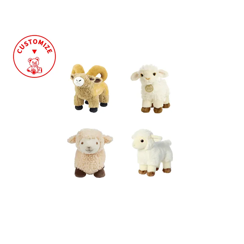 Cute stuffed animals lamb plush toy for kids custom plush animal sheep soft toys wholesale Promotion Soft Stuffed Children Gift