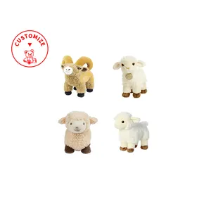 可爱毛绒动物羊肉毛绒玩具儿童定制毛绒动物绵羊毛绒玩具批发促销毛绒儿童礼品