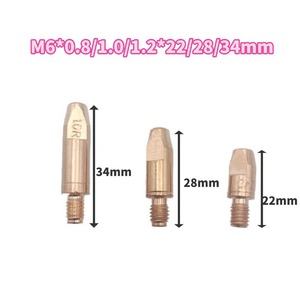 Embout de contact Gruarc M6*0.8/1.0/1.2*34mm pour soudage robotisé - Product Image 3