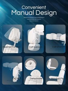 Table de massage électrique multifonctionnelle à 5 moteurs pour spa, dentisterie, tatouage, esthétique et soins du visage pour esthéticiennes - Product Image 3