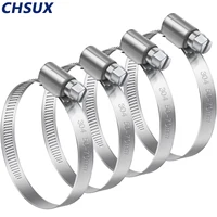 CHSUX Colliers de serrage industriels personnalisés en acier inoxydable à vis sans fin, 4 pièces, réglables, pour flexibles, fabricant de composants de quincaillerie