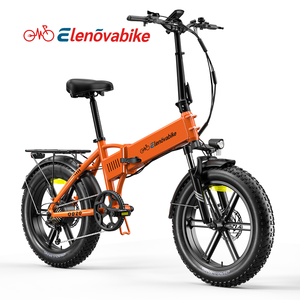 จักรยานไฟฟ้าพับได้ Elenovabike ขนาด 20 นิ้ว พร้อมยางอ้วน มอเตอร์ 500W แบตเตอรี่ 48V 15Ah เฟรมอลูมิเนียม 7 สปีด เบรกดิสก์ - Product Image 1