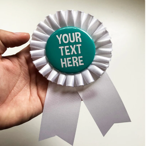 कस्टम डिजाइनर जन्मदिन का हार्स शो थाली कपड़े रिबन शादी की पार्टी की घटनाओं के लिए पुरस्कार बिल्ला सजावट - Product Image 6