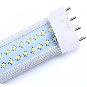 Alto luminoso 2G11 SMD 4 pin pl ha condotto la luce del tubo H tipo di Retrofit spina Orizzontale luci 18w lampadina a risparmio energetico 1.2m batten fluorescente