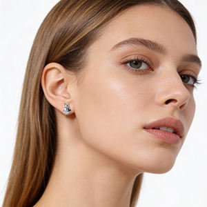 <span class=keywords><strong>Orecchini</strong></span> a Perno a Forma di <span class=keywords><strong>Coccinella</strong></span> in <span class=keywords><strong>Argento</strong></span> Sterling 925 con Zirconi Colorati, Regalo per Ragazze e Donne - Product Image 2