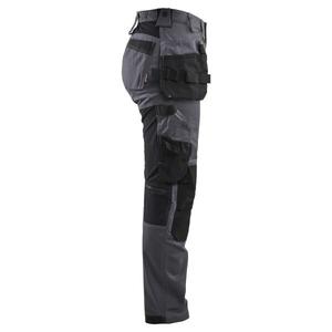 BLAKLADER - 713218329600D24 Pantalones artesanos de mujer con elástico Gris medio-PANTALÓN DE TRABAJO EAN 7330509924310 - Product Image 3