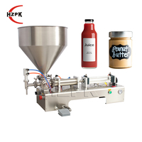 HZPK – machine de remplissage de pâte liquide à piston semi-automatique, bouteille de peinture cosmétique pour ongles, shampoing au miel