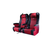 Autocar de luxe 70 places avec toilettes et lecteur DVD, sièges en cuir rouge et noir pour les voyages interurbains et les services de location touristique