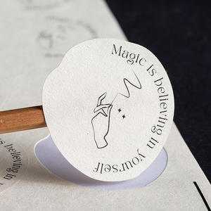 Papel Adhesivo Texturizado en Relieve, A4, Diseño Personalizado, Patrón de Algodón, 120g, Etiqueta Autoadhesiva Blanca de Lujo para Embalaje - Product Image 2