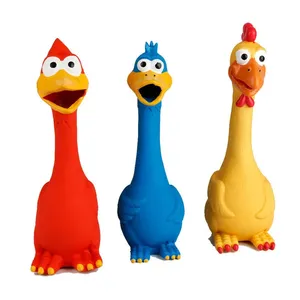 ของเล่นมีเสียงร้องได้ทำจากซิลิโคนสำหรับเด็กหุ่นแอคชั่นรูปไก่ไก่ไก่ตัวผู้ของเล่นสำหรับเด็ก - Product Image 3
