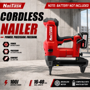 <span class=keywords><strong>Cloueur</strong></span> à béton sans fil 20V à batterie lithium-ion sans balais de qualité industrielle NailTask DCCN100X2 pour l'étanchéité des sous-sols - Product Image 3
