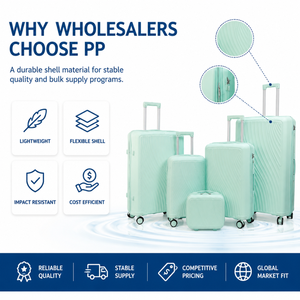 <span class=keywords><strong>Valise</strong></span> rigide en PP vert menthe, ensemble de 3 pièces, serrure à combinaison, coque géométrique, OEM, rangement imbriqué, voyage, vente au détail - Product Image 2