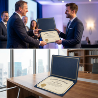 Protège-certificat très demandé, protège-diplôme personnalisé 9,2x11,6 pouces, fournit des dossiers personnalisés pour certificats d'honneur