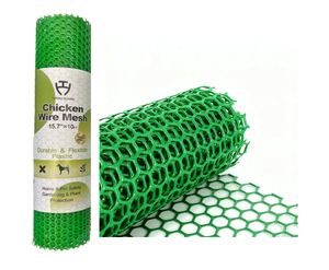 Thực phẩm cấp & vật nuôi an toàn <span class=keywords><strong>PVC</strong></span> lục giác lưới 4mm15.7''x31ft, sinh thái tuân thủ & thực tế đa năng <span class=keywords><strong>PVC</strong></span> lưới cho nhà/vườn/vật nuôi sử dụng - Product Image 1
