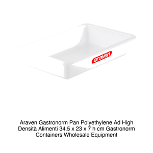 Recipiente para alimentos de polietileno de alta densidad 34.5 × 23 × 7 h cm, 3 L Araven - Product Image 2