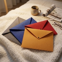 Porte-documents en feutre personnalisé, imperméable, format A4, organiseur de fichiers, faible MOQ, rangement de bureau