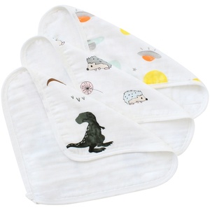 De algodón orgánico de bambú, muselina pañuelo personalizado bebé Unisex Bandana Baba Baberos toalla - Product Image 3