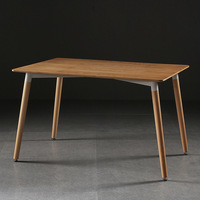 Table à manger rectangulaire en bois de style nordique moderne, plateau en MDF durable pour salon, bureau, appartement, hôtel, restaurant, meubles
