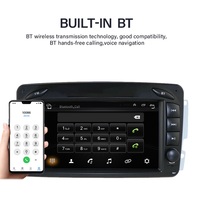 Reproductor de Audio para Auto Jiawell de 7 Pulgadas con Android, GPS, WIFI y Carplay para Mercedes Benz CLK W209 1999-2004