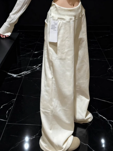 <span class=keywords><strong>Pantaloni</strong></span> da <span class=keywords><strong>Donna</strong></span> a Vita Alta con Interno in Pile, Larghi e Dritti, Senza Cordoncino, Oversize, <span class=keywords><strong>Grigi</strong></span> - Product Image 2