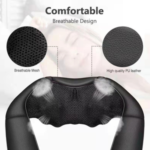 Nuevo Masajeador de Hombros Eléctrico Recargable <span class=keywords><strong>Shiatsu</strong></span> con Vibración, Inalámbrico, con Calor, Almohadillas de Masaje Vibratorias con Calor para Hombros - Product Image 4