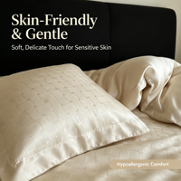 Drap-housse en bambou tissé jacquard écologique et biologique rafraîchissant 300TC, style moderne, ensemble de literie 4 pièces pour l'été