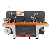 Máquina troqueladora de etiquetas de película PET de rollo a hoja, plotter digital con cuchilla, eliminación automática de residuos y matriz, control por pantalla táctil