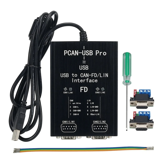 PCAN-USB Pro PCAN FD PRO USB to CAN Adapter 2CH CAN FD Compatible With IPEH-004061 for PEAK