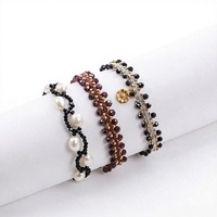 Bracelet tressé bohème tendance en macramé laiton fait main avec breloque tournesol et strass pour femme, cadeau de mariage