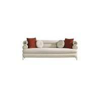 Italienisches Luxus-Samt-Sofa & Sessel-Set mit Goldverzierung für Hochwertige Wohnräume, Hotel- und Villennutzung