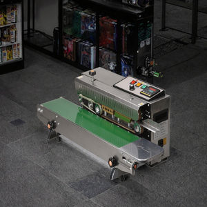 FR-900 (UPACK) Machine de scellage thermique électrique en acier inoxydable, scelleuse à bande continue pour boissons, pour film plastique, sachet, aluminium - Product Image 2