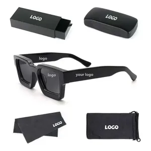 Gafas De Sol Thick Frame Retro <strong>Men</strong> Shades Custom Logo Square <strong>Rectangle</strong> Luxury Designer Brand <strong>Sunglasses</strong> For Office Outdoor - Product Image 6