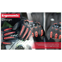 Gants de moto en cuir de vachette véritable pour homme et femme, gants de course tout-terrain à doigts entiers, gants personnalisés pour motards