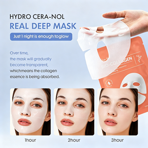 Masque facial en gel de collagène pour peaux sèches OEM ODM, à l'hyaluronate de sodium, hydratant et illuminateur. - Product Image 4