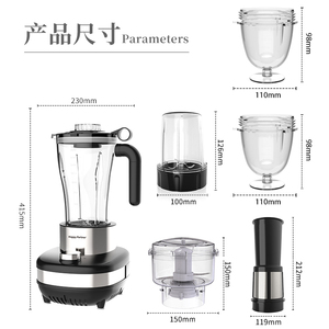 Robot culinaire multifonction Sonifer 6-en-1 : Mixeur plongeant, hachoir et <span class=keywords><strong>blender</strong></span> puissant - Product Image 4