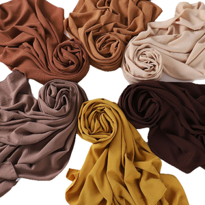 Grand foulard carré pour femme 51, en viscose, hijabs en lin, voiles de mariage, longs foulards en lin pour le désert - Product Image 2