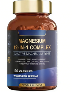 Suplemento para un Sueño Saludable OEM, Cápsulas de Glicinato de Magnesio Puro para Adultos, Apoyo Inmunológico, Vida Útil de 36 Meses - Product Image 1