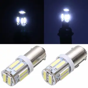 High Quality Turn Signal Light T10 W5W BA9S LED Brake Bulb 7020 10SMD Canbus Reverse Back UP Width Tail Lamp DRL