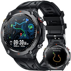 Reloj Inteligente Deportivo para Exteriores EDS KC82 con GPS, Seguimiento Deportivo, Brújula, Altímetro, Barómetro, Frecuencia Cardíaca, Batería de 650 mAh - Product Image 1