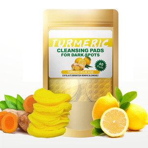 Almohadilla Limpiadora de Cúrcuma y Ácido Kójico con Logotipo Personalizado, 1 Capa, Exfoliante Suave, Lámina de Algodón para Limpieza Profunda Facial - Product Image 5