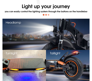 Venta Directa de Fábrica, Scooter Eléctrico al por Mayor, Pantalla LED, Freno de Disco, Scooters Eléctricos Todoterreno de China - Product Image 3