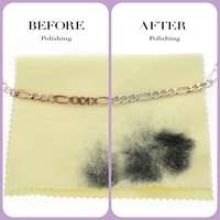 Chiffon d'essuyage en microfibre de daim personnalisé en gros pour les bijoux en or et en argent entretien et polissage pour les emballages de mode avec LOGO personnalisé