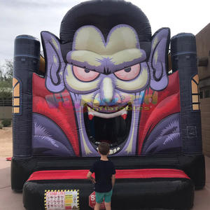 Château gonflable Dracula Moonwalk, combo toboggan aquatique, château gonflable commercial pour Halloween, château gonflable pour enfants - Product Image 4