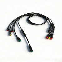 Kit de conversion de vélo électrique à moteur brushless DC 48V 750W, câble de connexion étanche, adaptateur, câble principal pour V8 Fat Tire