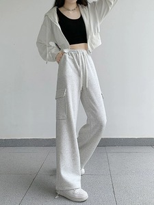 All'ingrosso <span class=keywords><strong>pantaloni</strong></span> antisudore da <span class=keywords><strong>donna</strong></span> <span class=keywords><strong>pantaloni</strong></span> Casual Vintage <span class=keywords><strong>pantaloni</strong></span> da <span class=keywords><strong>donna</strong></span> <span class=keywords><strong>pantaloni</strong></span> in tessuto a vita alta con tasche - Product Image 3