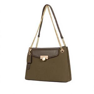 Lot de stock à prix réduit, <span class=keywords><strong>surplus</strong></span> de stock, sacs en cuir PU vert olive pour femmes, sac à bandoulière en cuir PU pour dames - Product Image 5