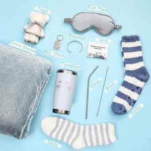 2023 Popular Customized Spa Scented Candles Gift Set Feel Better Soon Sympathy Gift Basket Get Well Soon Care Package Gift Set - Product Image 2